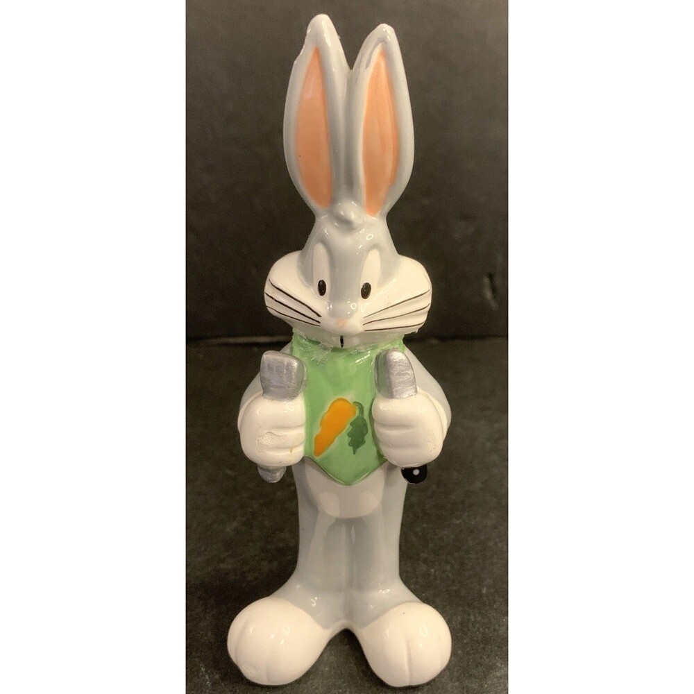 1998  Looney Tunes Bugs Bunny & Carrot Salt & Pepper Shaker Set - Picture 3 of 10